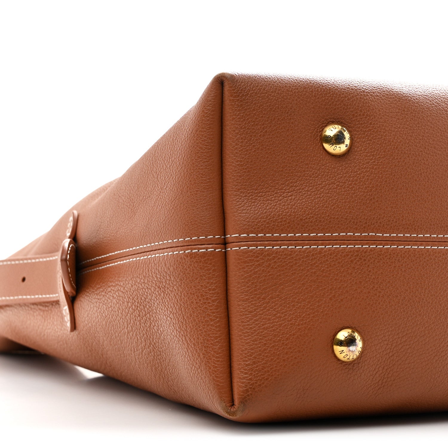 Louis Vuitton Grained Calfskin Low Key Hobo MM Cognac 9 of 10