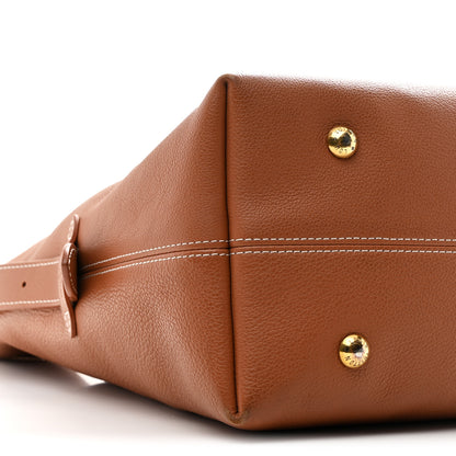 Louis Vuitton Grained Calfskin Low Key Hobo MM Cognac 9 of 10