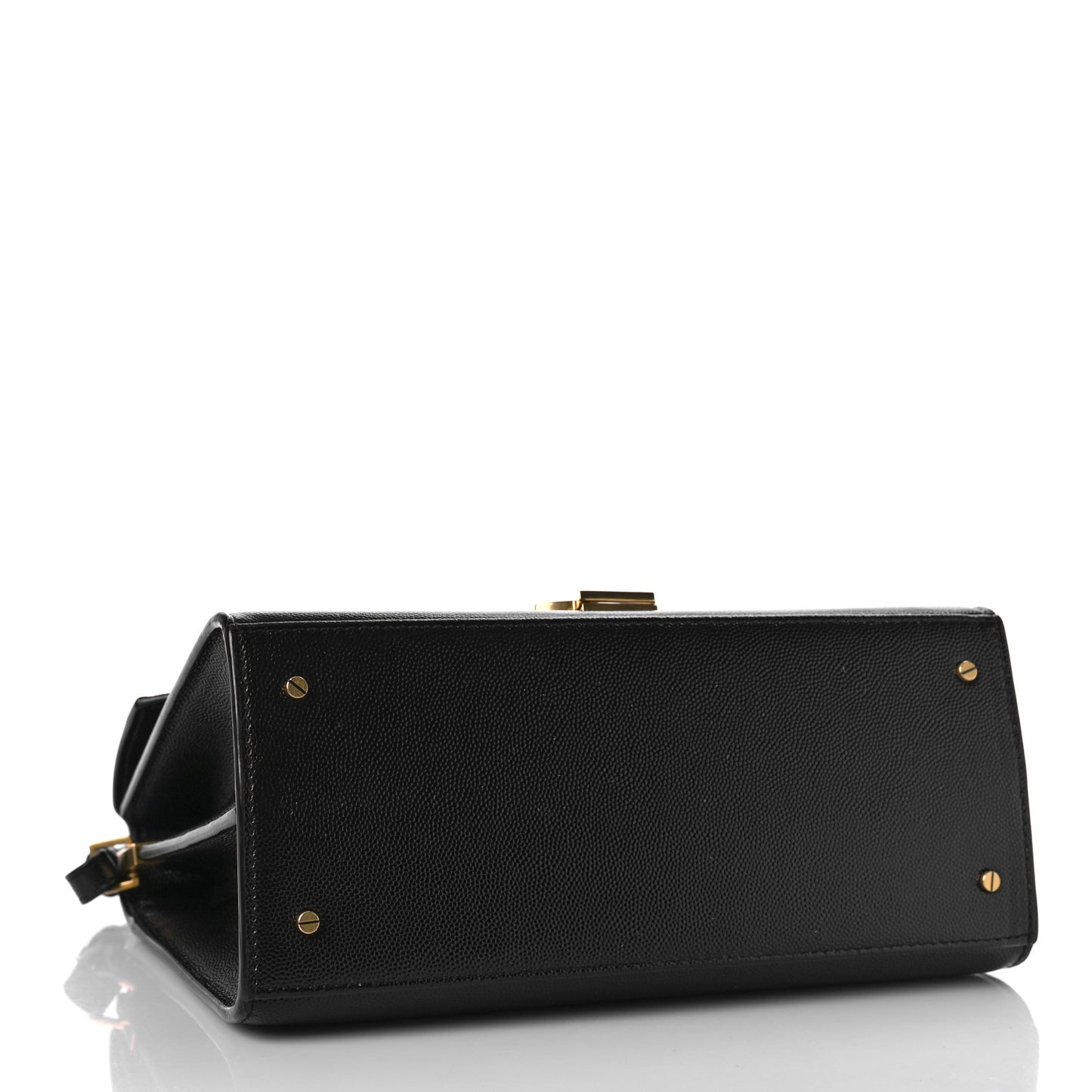 Grain de Poudre Medium Classic Monogram Cassandra Top Handle Black Rouge Legion