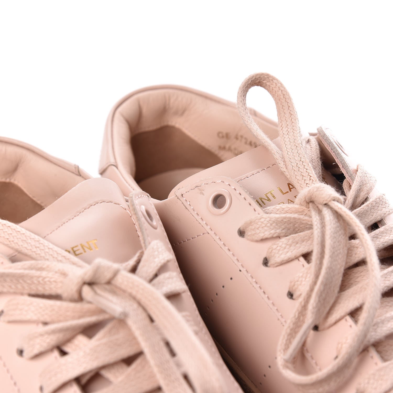 Saint Laurent Calfskin Womens Signature Court SL/06 Sneakers 37 Light Pink 12 of 13