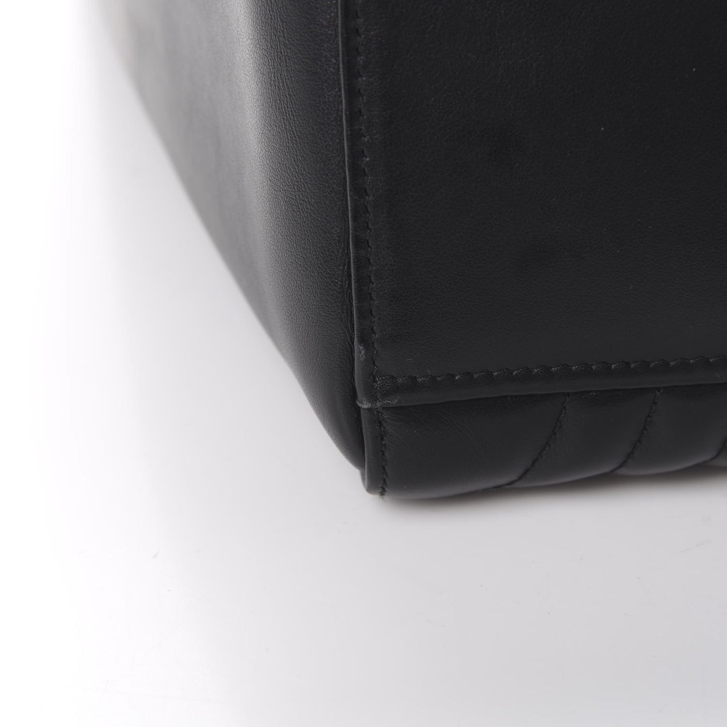Soft Calfskin Impunture Diagramme Tote Black