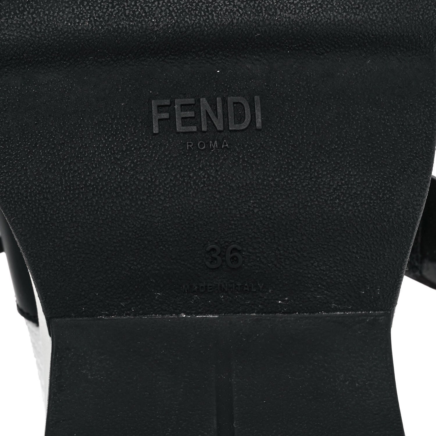 Fendi Stretch Yarn FF Stiff Band Rockoko Sneakers 36 White Black Tobacco 6 of 7