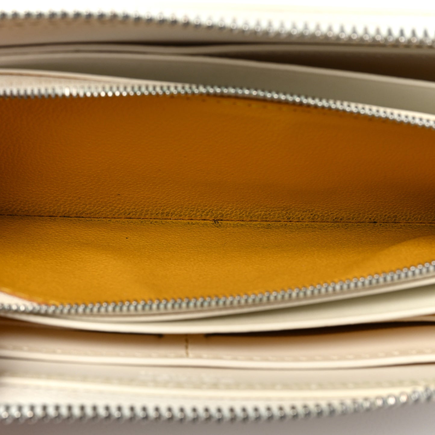 Goyardine Matignon Zip Around GM Wallet White