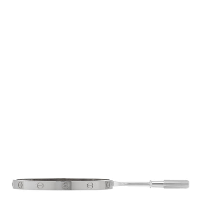 Cartier 18K White Gold LOVE Bracelet 19 4 of 7