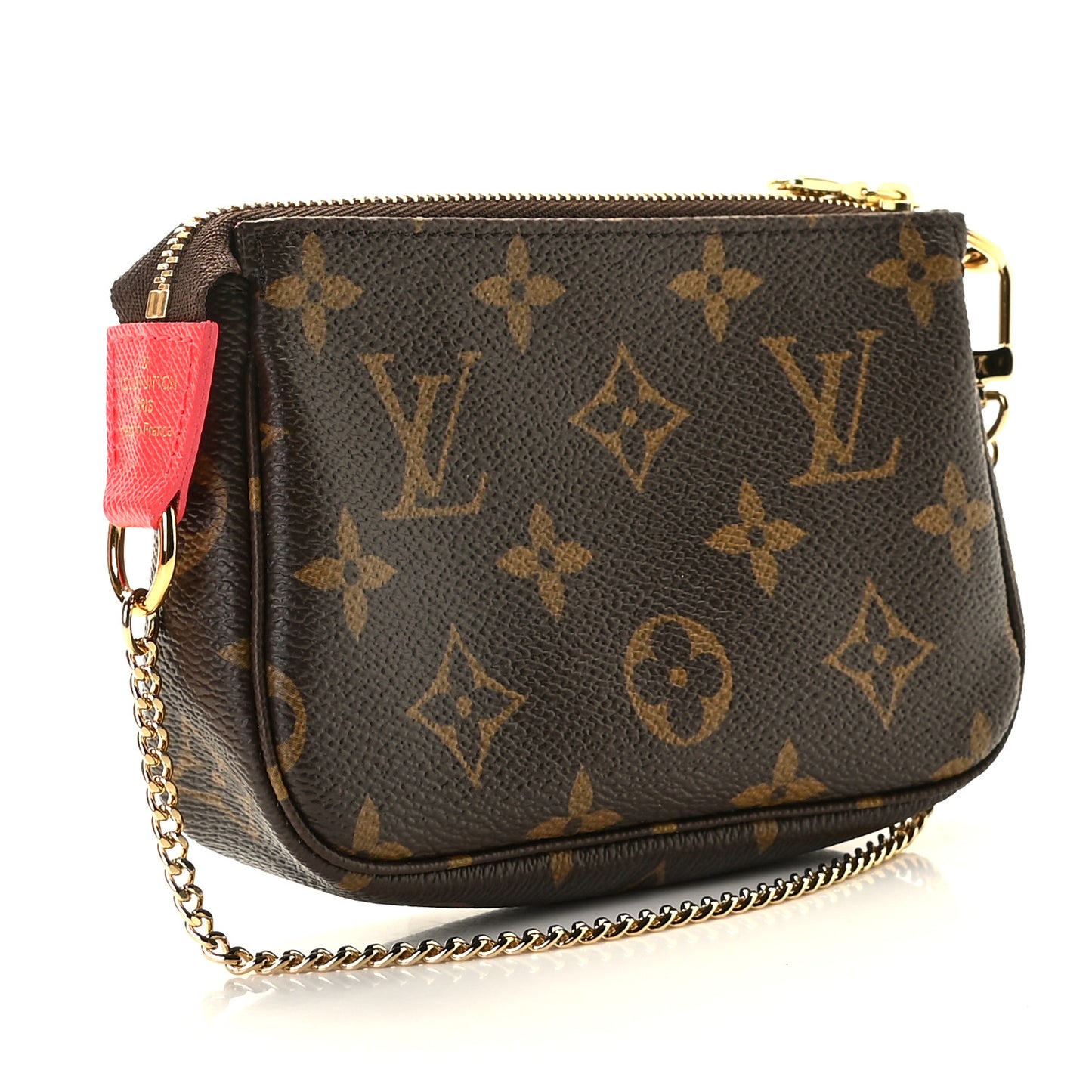 Monogram 2021 Christmas Animation London Mini Pochette Accessories Red