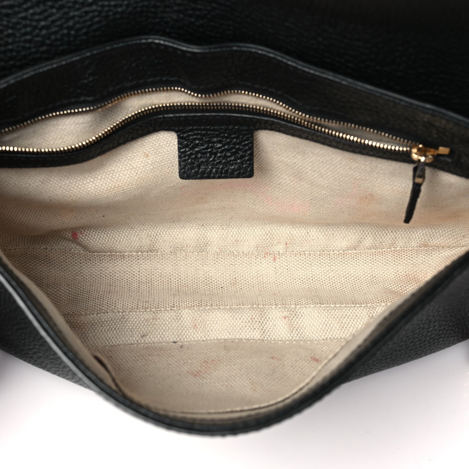 Gucci Pebbled Calfskin Medium Soho Flap Crossbody Black 5 of 10