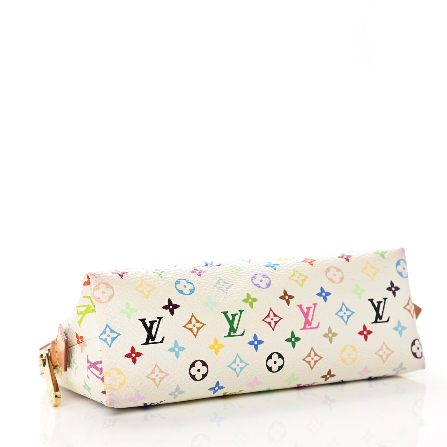 Monogram Multicolor Cosmetic Pouch White Litchi