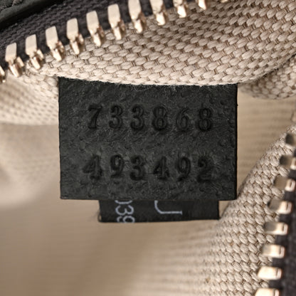 Gucci GG Supreme Monogram Textured Dollar Calfskin Ophidia Belt Bag Grey Black Graphite Grey 7 of 10