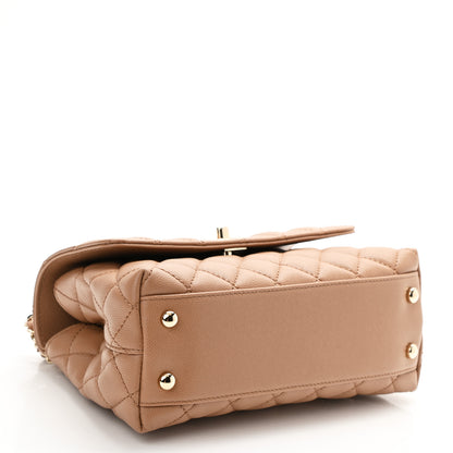 Chanel Caviar Quilted Mini Coco Handle Flap Brown 4 of 11