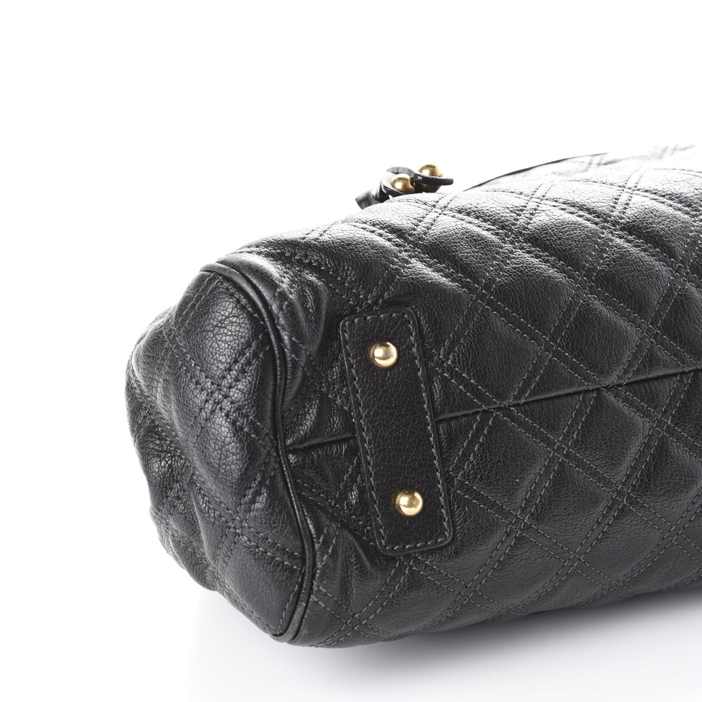 Calfskin Quilted Stam Black