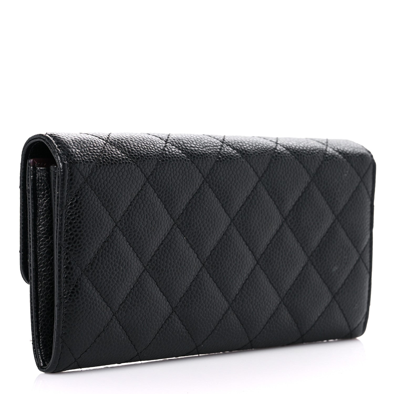 Chanel Caviar Quilted Large Flap Wallet Black 3 of 12