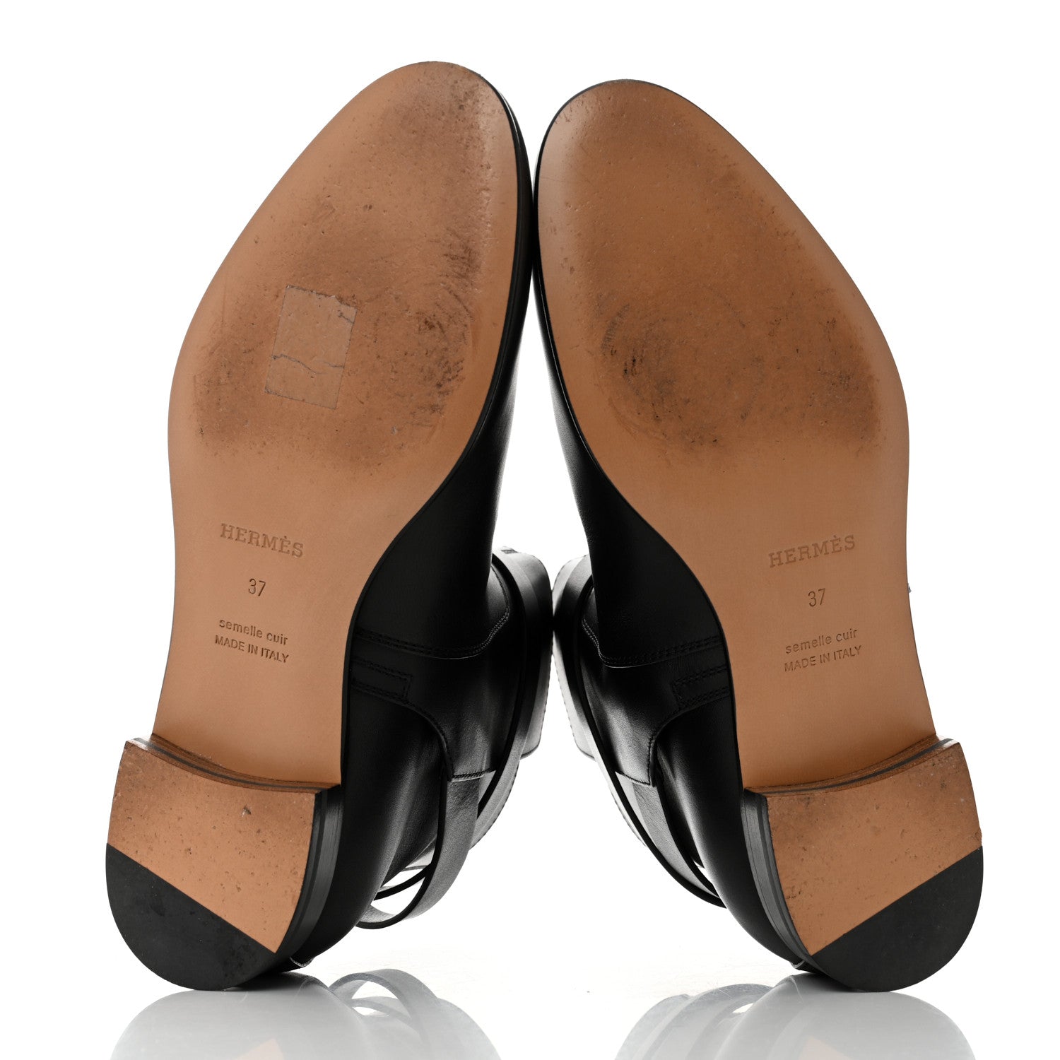 Hermes Calfskin Neo Low Boots 37 Black 5 of 9