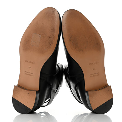 Hermes Calfskin Neo Low Boots 37 Black 5 of 9