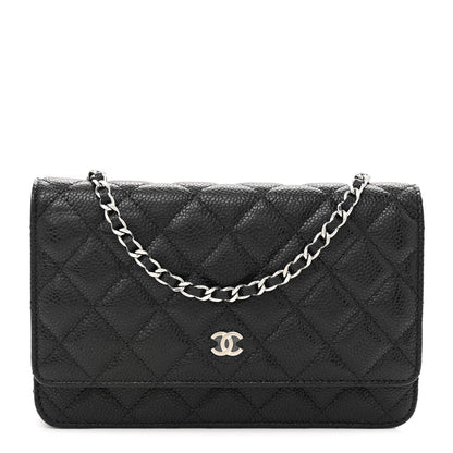 Chanel Caviar Quilted Wallet on Chain WOC Black 1 of 11