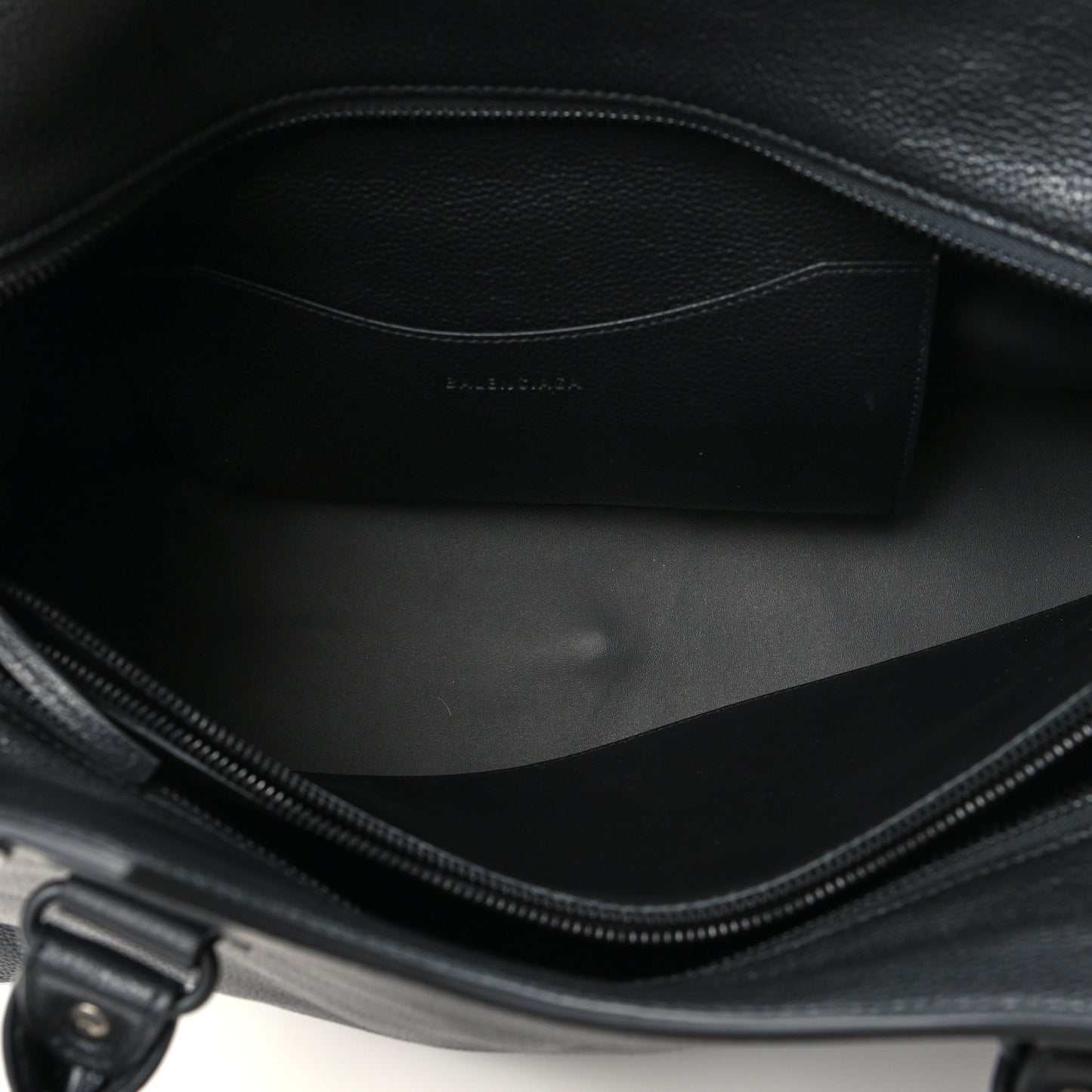 Grained Calfskin Neo Classic Black Hardware Medium City Black
