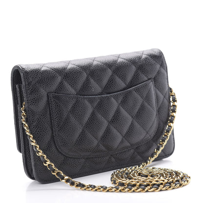 Chanel Caviar Quilted Wallet On Chain WOC Black 3 of 18