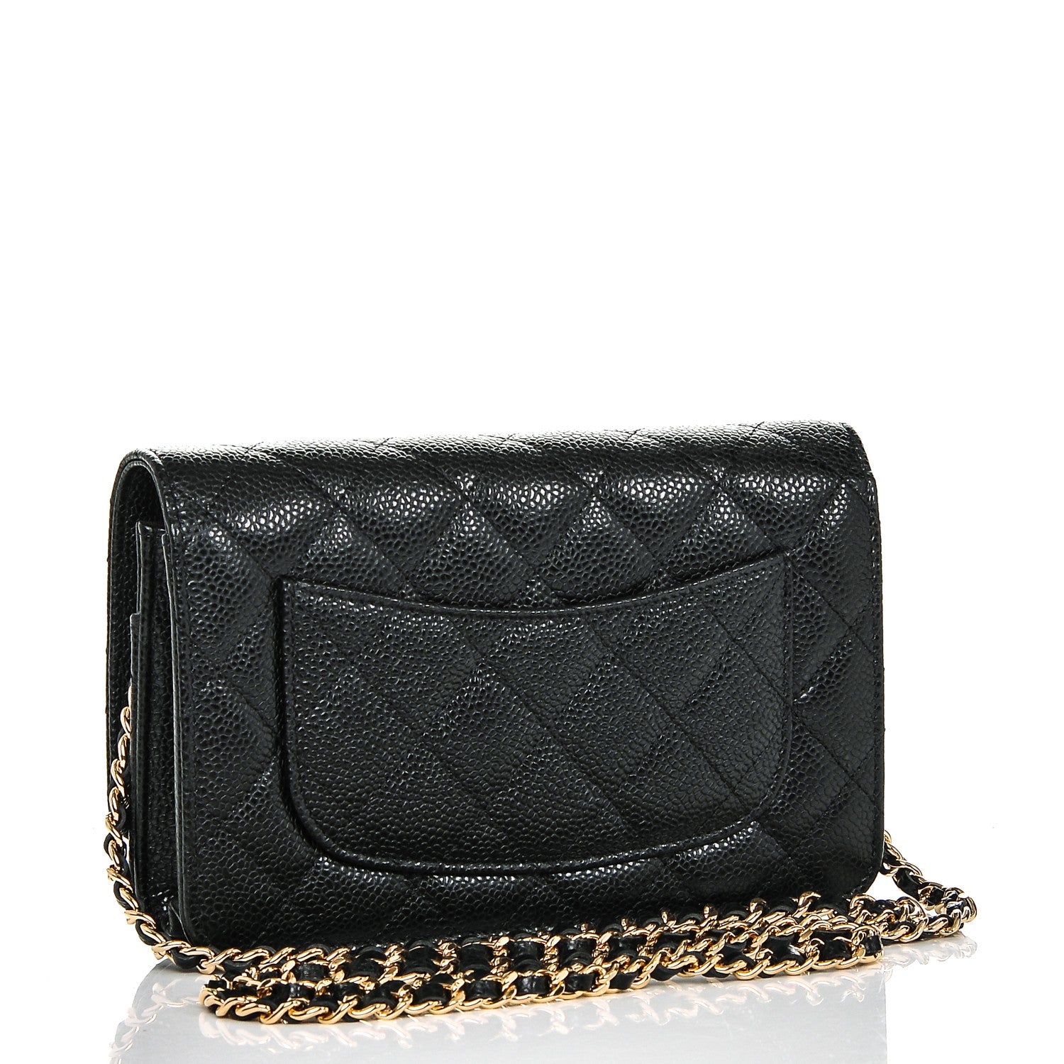 Chanel Caviar Quilted Wallet On Chain WOC Black 3 of 7