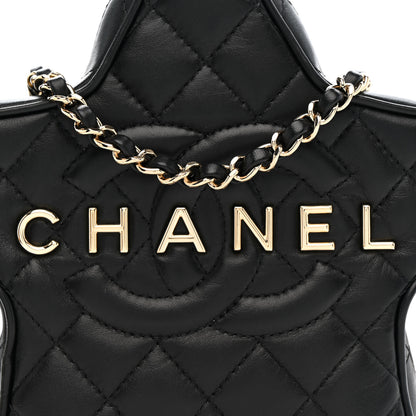 Chanel Lambskin Quilted Walk of Fame Star Bag Black 8 of 11