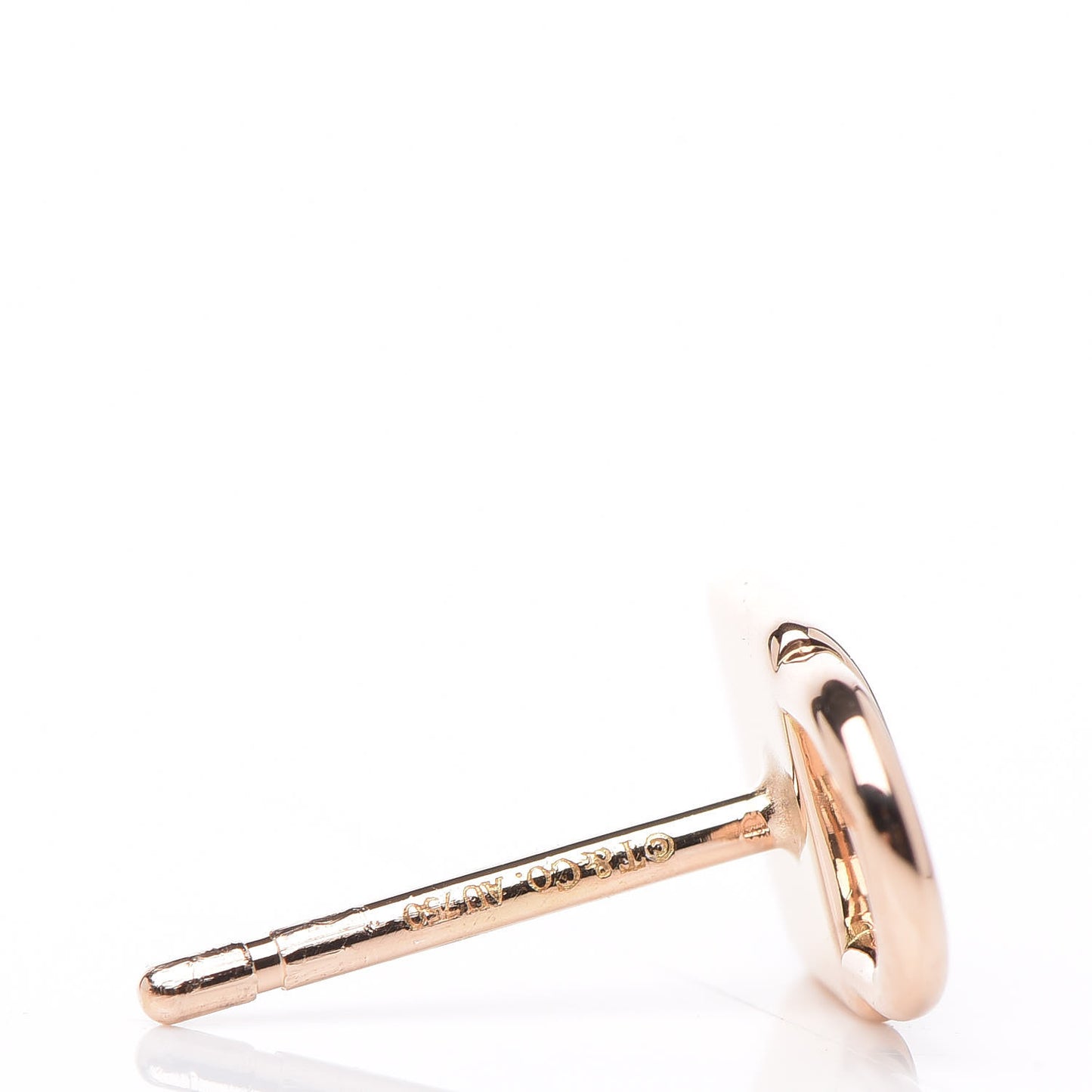 18K Rose Gold Mini Lock Earrings