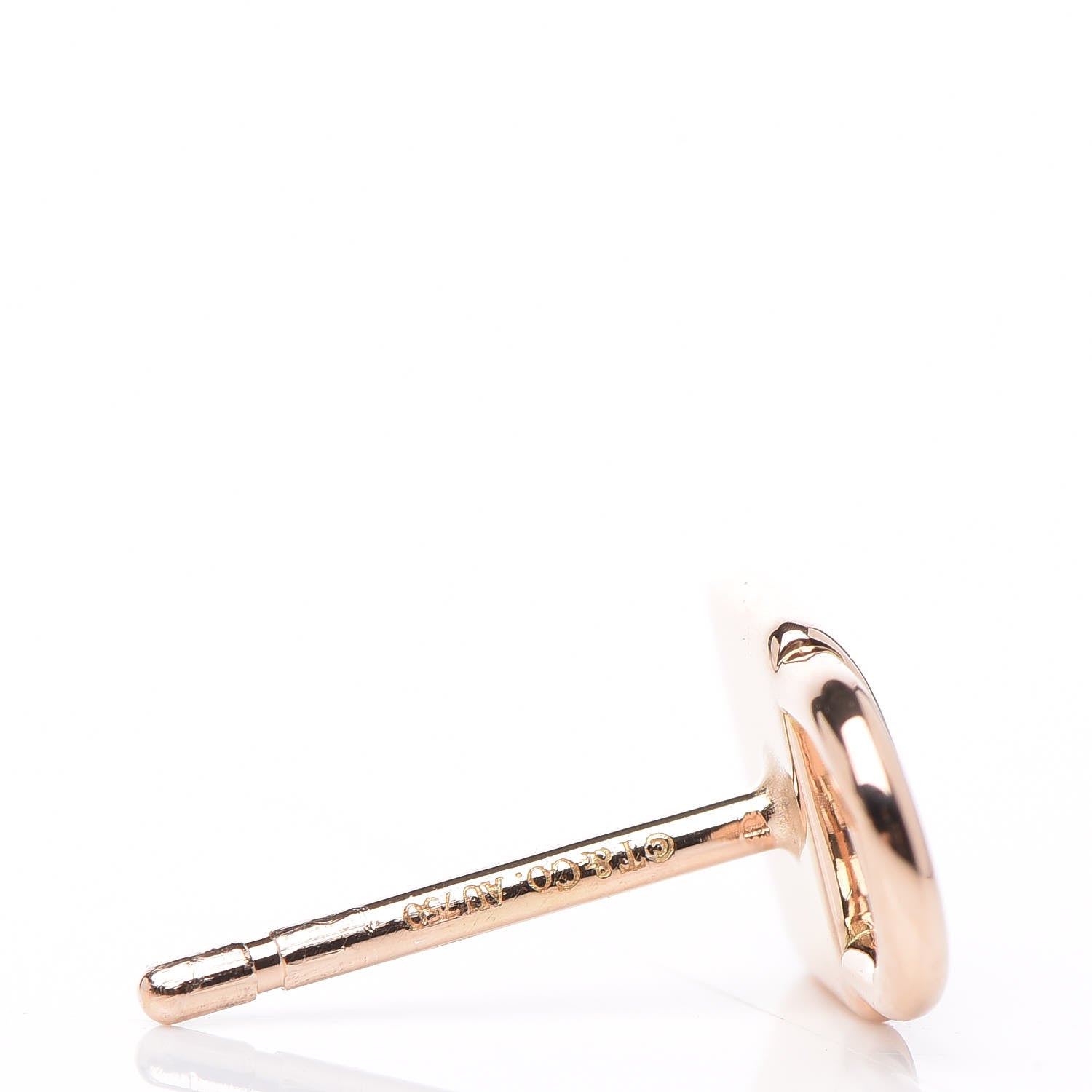 Tiffany 18K Rose Gold Mini Lock Earrings 5 of 7