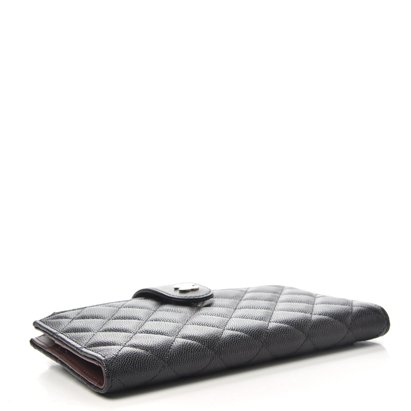 Caviar Quilted Organizer Wallet Black