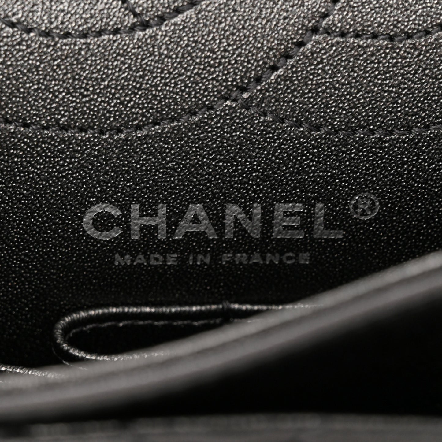 Metallic Sheepskin Quilted 2.55 Reissue 225 Flap Charcoal