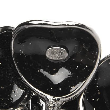Chanel Pearl Crystal Enamel CC Camellia Belt Black Silver 4 of 4