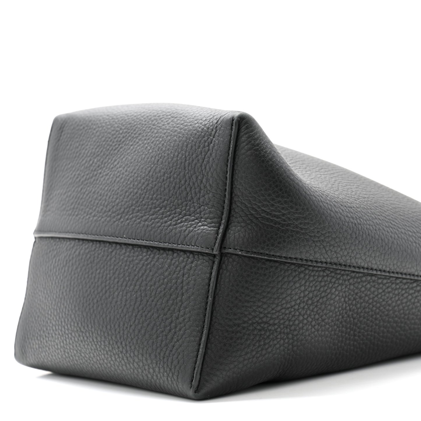 Grained Calfskin Medium N/S Park Tote Black