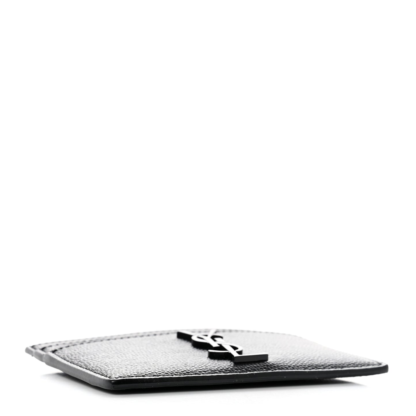 Grain De Poudre Monogram Credit Card Case Black