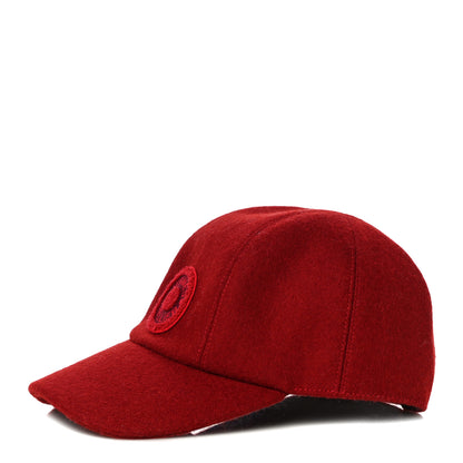 Hermes Wool Davis Varsity Cap 56 Rouge 1 of 6