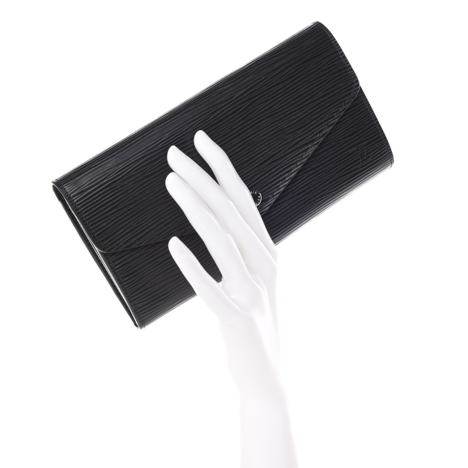 Louis Vuitton Epi Sarah Wallet NM Black 2 of 7