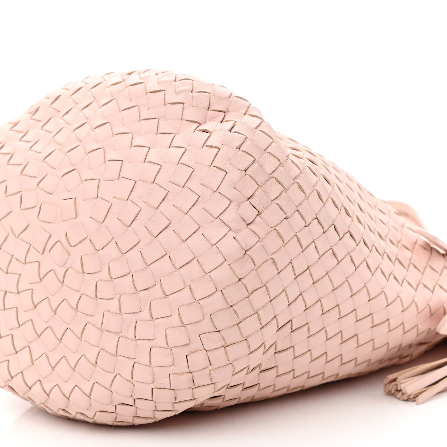 Bottega Veneta Nappa Intrecciato Drawstring Tassel Bucket Pink 18 of 23