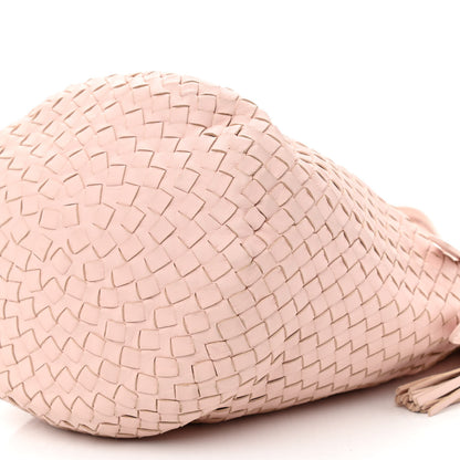 Bottega Veneta Nappa Intrecciato Drawstring Tassel Bucket Pink 18 of 23