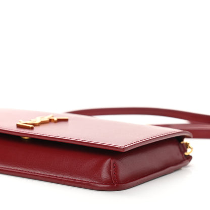 Saint Laurent Smooth Calfskin Monogram Phone Holder Crossbody Opyum Red 8 of 10