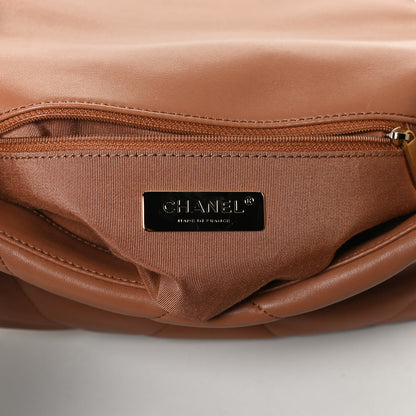 Chanel Lambskin Quilted Medium Chanel 19 Flap Brown 6 of 10