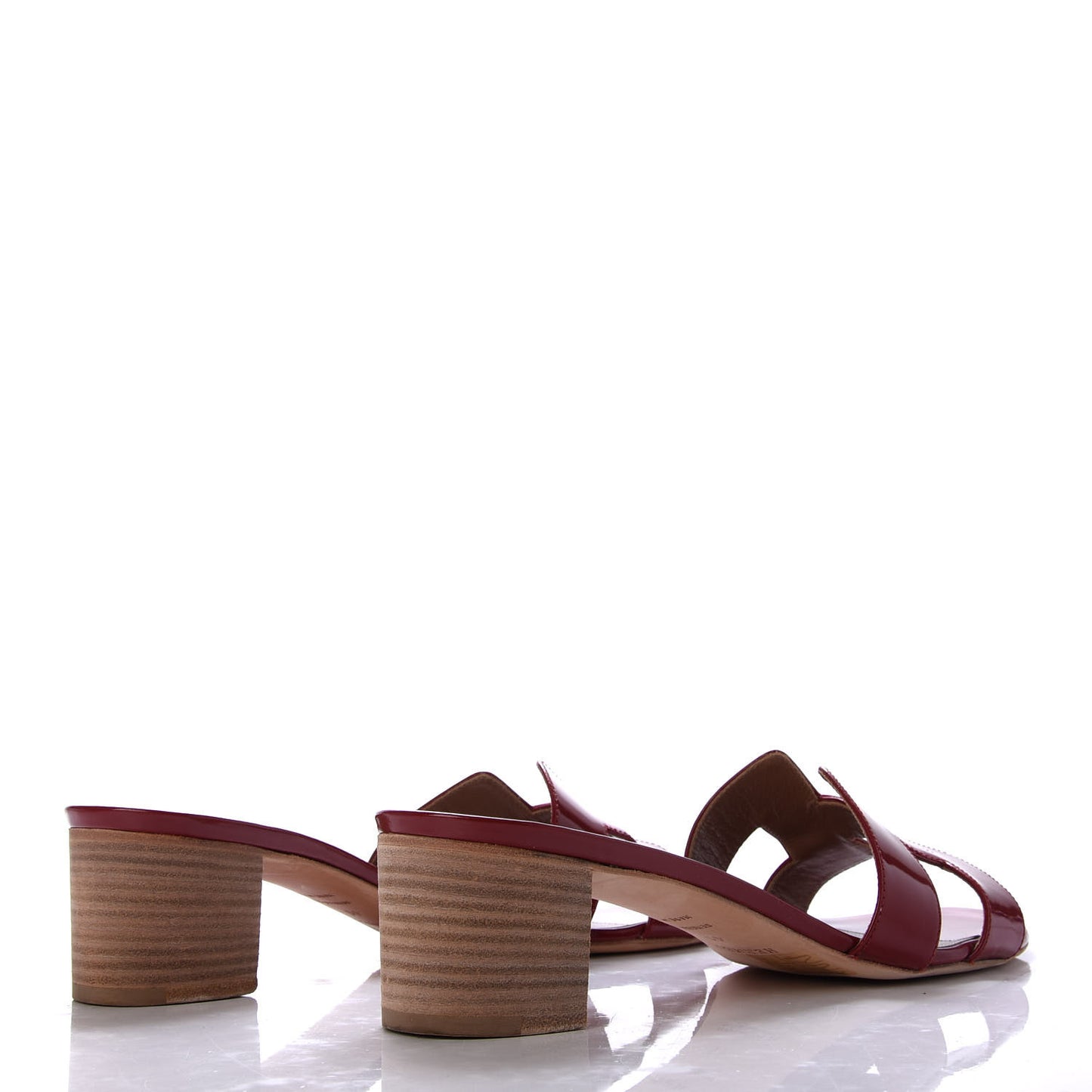 Patent Oasis Sandals 41 Cherry Tomato