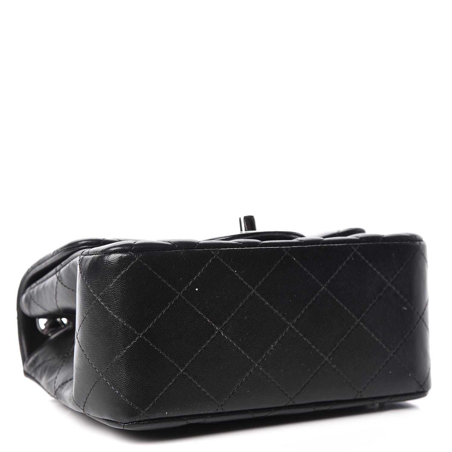 Chanel Lambskin Quilted Mini Square Flap Black 4 of 15