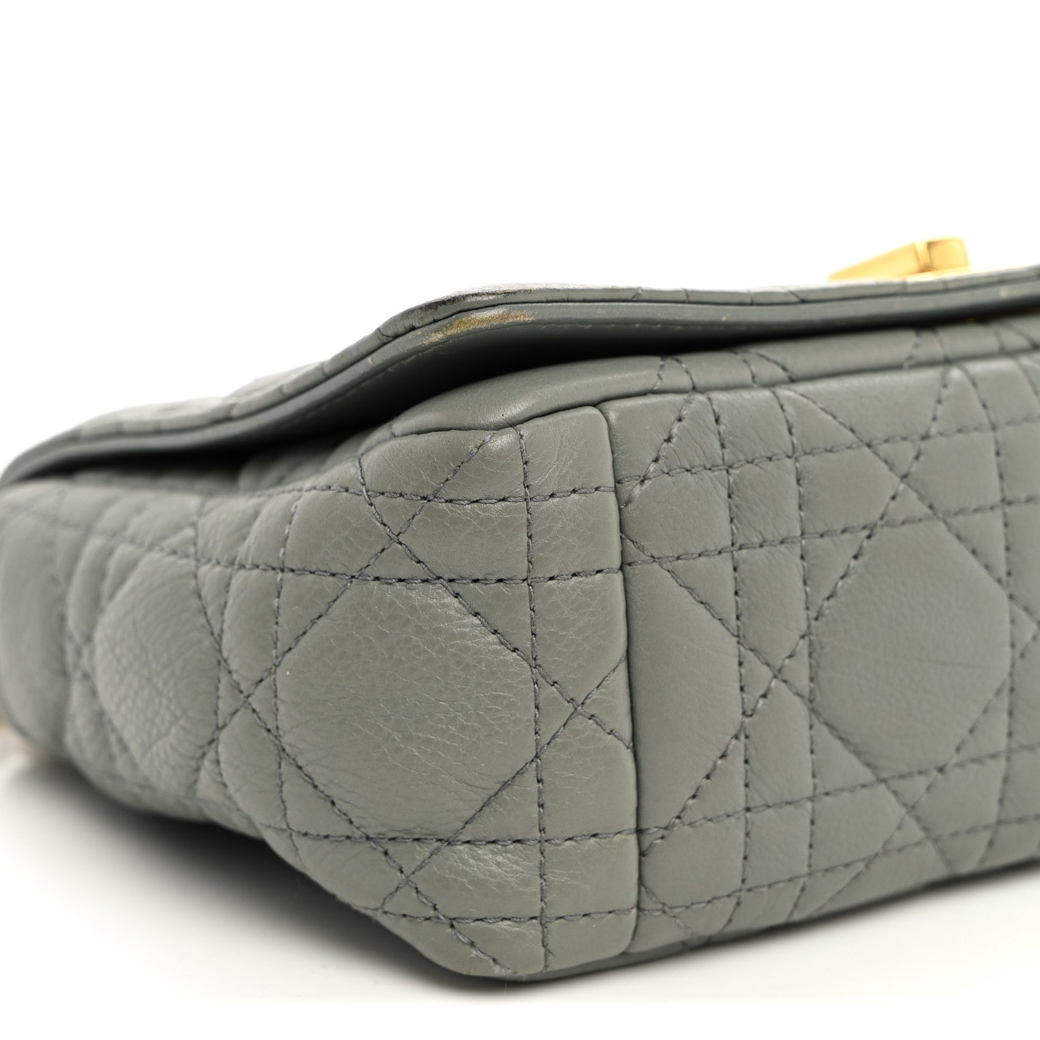 Christian Dior Calfskin Cannage Small Caro Bag Grey 9 of 11