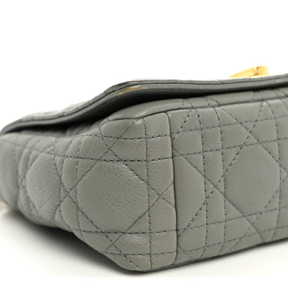 Christian Dior Calfskin Cannage Small Caro Bag Grey 9 of 11