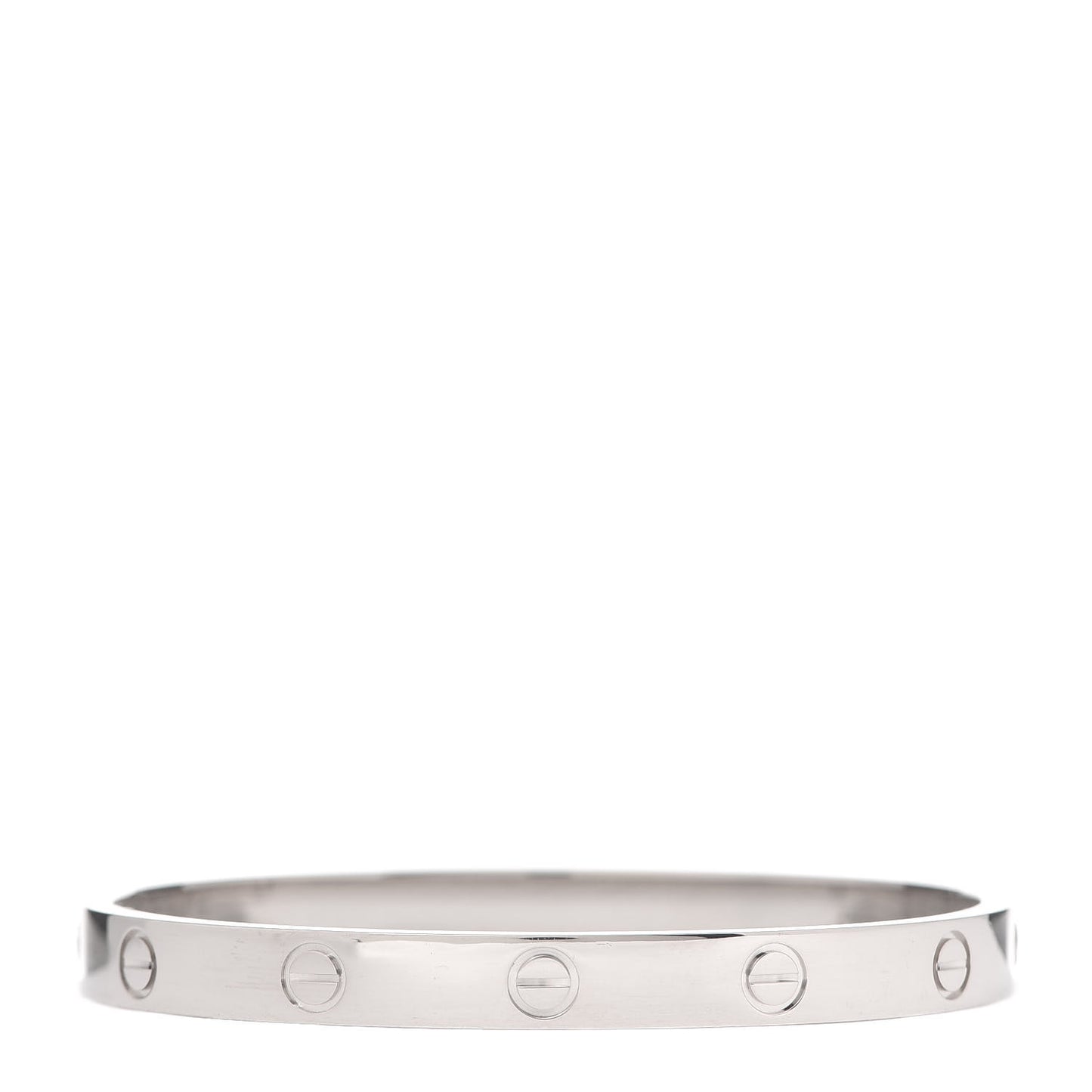 18K White Gold LOVE Bracelet 17