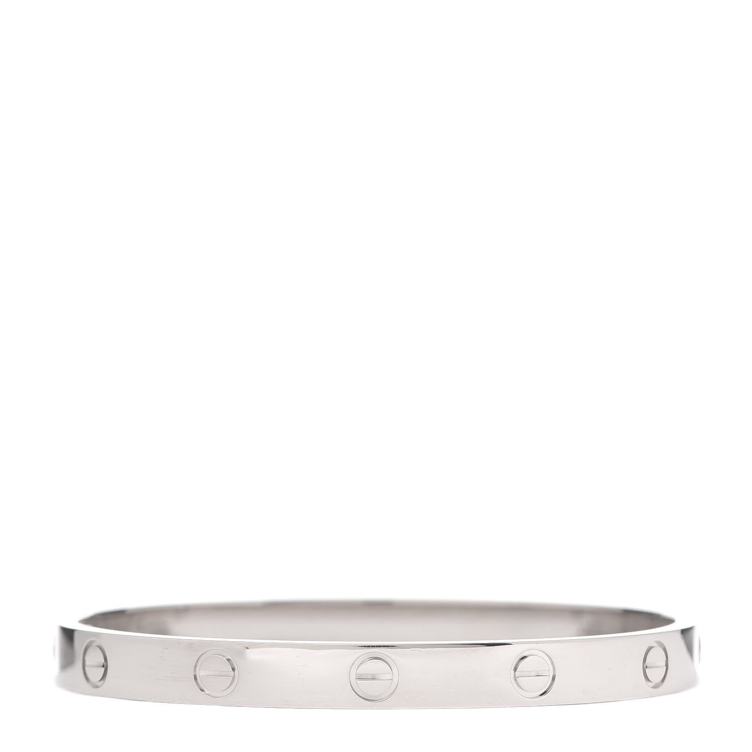 Cartier 18K White Gold LOVE Bracelet 17 1 of 4