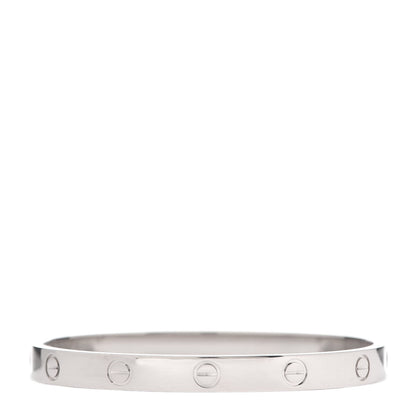 Cartier 18K White Gold LOVE Bracelet 17 1 of 4