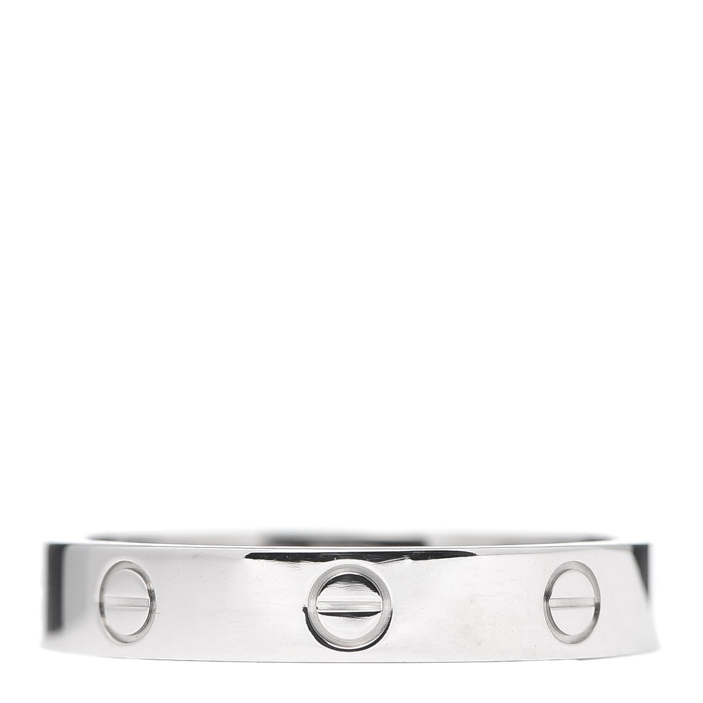 18K White Gold 4mm LOVE Wedding Band Ring 62 10