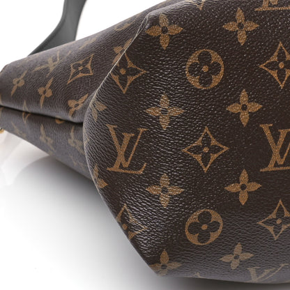 Louis Vuitton Monogram Flower Zipped Tote MM Black 9 of 10