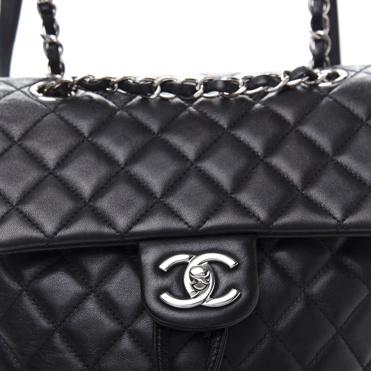 Chanel Lambskin Quilted Small Urban Spirit Backpack Black 10 of 10