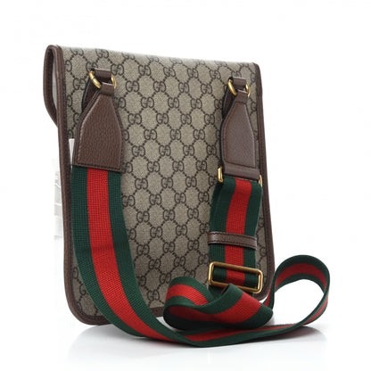 Gucci GG Supreme Monogram Web Medium Neo Vintage Flap Messenger Bag Beige New Acero 3 of 10