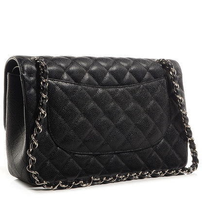 Chanel Caviar Quilted Jumbo Double Flap Black 3 of 9
