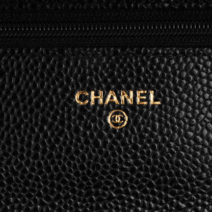 Chanel Caviar Quilted Wallet On Chain WOC Black 6 of 8