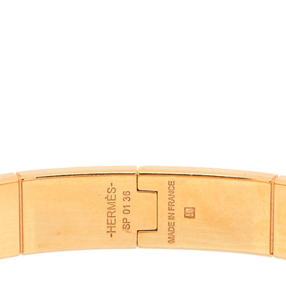 Hermes Enamel Printed Narrow Cachemire Fleuri Hinged Bracelet S Romantique 3 of 3