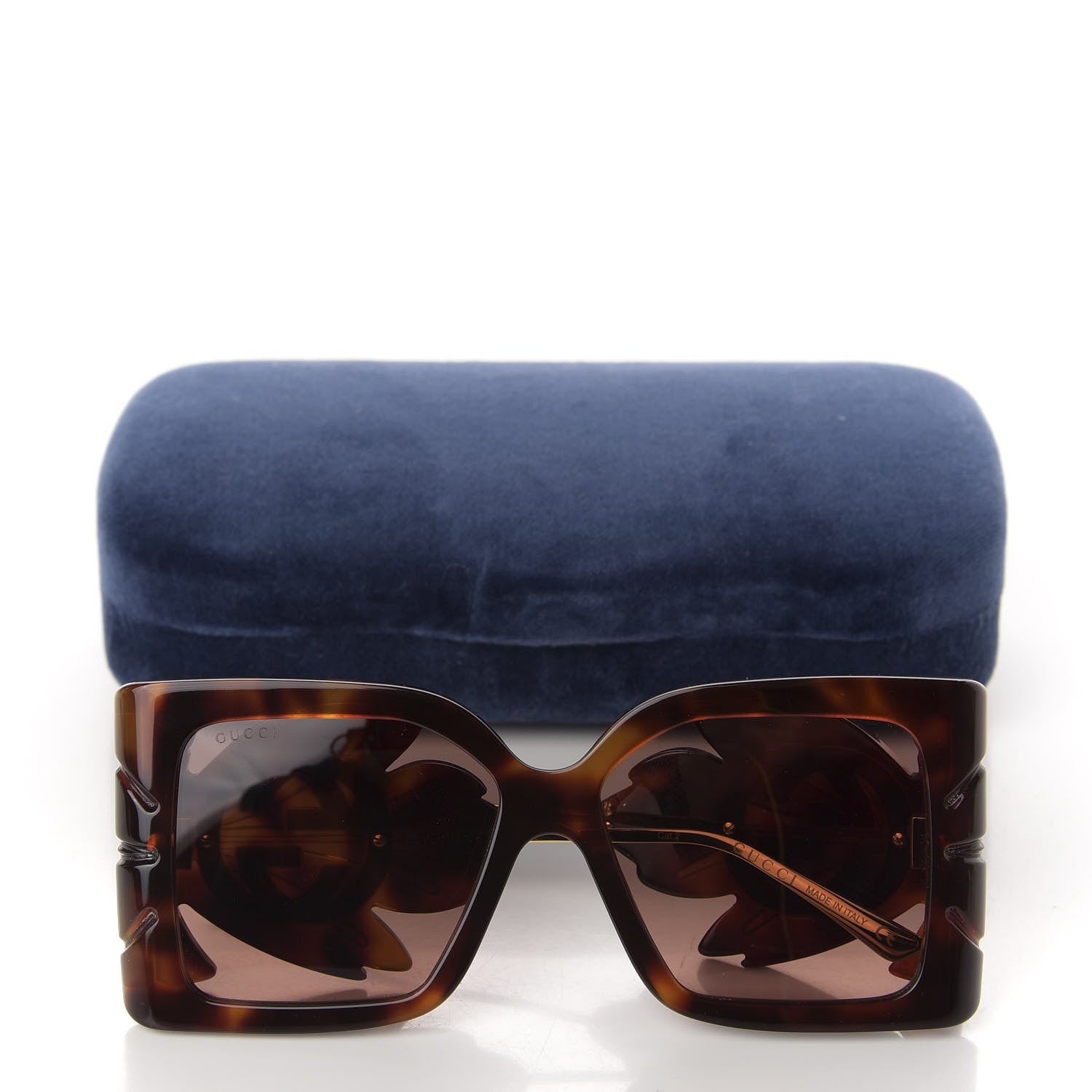 Gucci Acetate Square Frame Wing Sunglasses GG0535S Havana 7 of 7